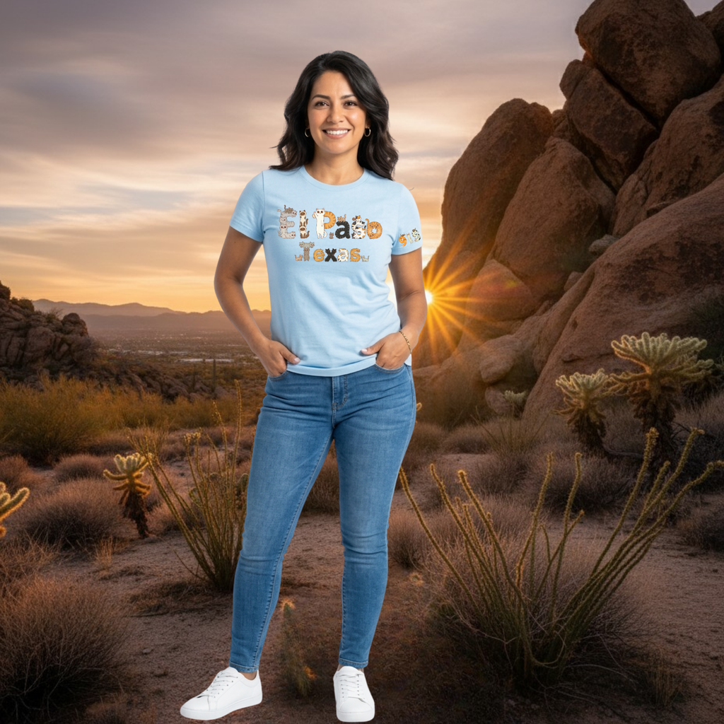 El Paso Texas Cats Graphic Tee